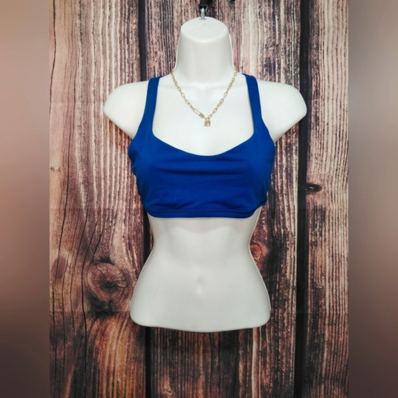 lululemon athletica Other - Lululemon Vibrant Blue Racerback Intimates Top with Elastic Band